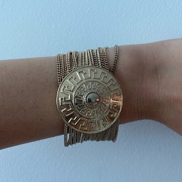 Versace x H&M Gold Medallion Chain Bracelet - Picture 1 of 4